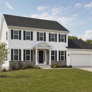 $412,500 Flexible Compact Colonial Family Home: 2,140-Sq.-Ft. Four-Bedroom Plan