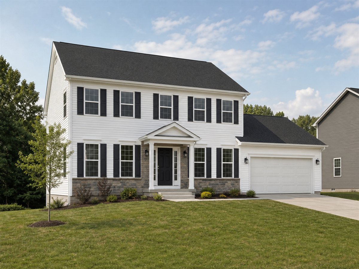 Fairmont Colonial 2140, a conceptual 2140-square-foot compact Colonial family home with a $412,500 construction target