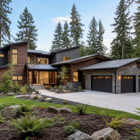 $825,000 Estate Pacific Northwest Custom Home: 3,780-Sq.-Ft. Five-Bedroom Custom Plan