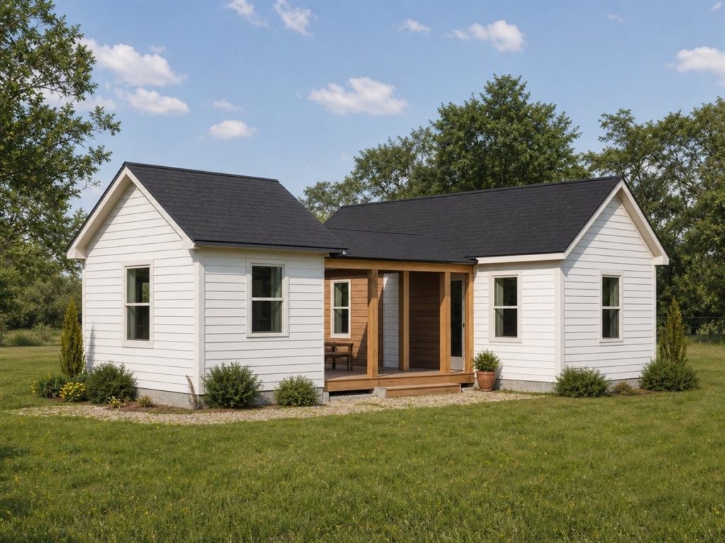 $89,625 Essential Dogtrot-Inspired Small Cottage: 619-Sq.-Ft. One-Bedroom Plan