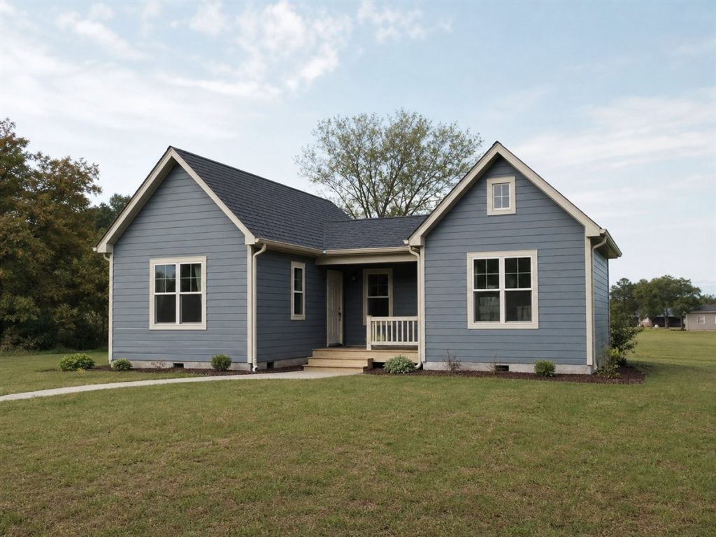 $90,625 Essential Connected Twin-Gable Small Home: 651-Sq.-Ft. One-Bedroom Plan