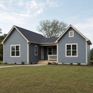 $90,625 Essential Connected Twin-Gable Small Home: 651-Sq.-Ft. One-Bedroom Plan