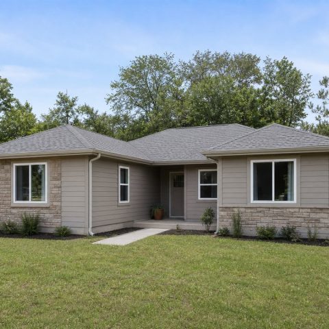 $91,625 Essential Courtyard-Entry Small Ranch: 652-Sq.-Ft. One-Bedroom Plan