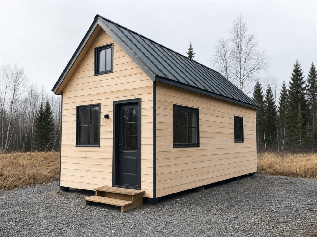 $28,800 Scandinavian Tiny Home: 300-Sq.-Ft. Loft Layout