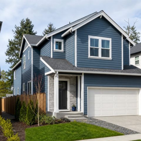 $425,000 Flexible Narrow-Lot Two-Story Family Home: 2,190-Sq.-Ft. Four-Bedroom Plan