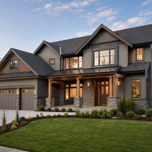 $855,000 Estate Modern Craftsman Custom Home: 3,900-Sq.-Ft. Five-Bedroom Custom Plan