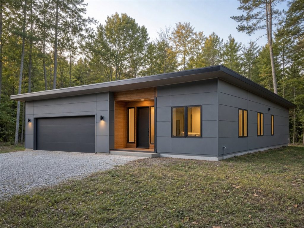 $430,000 Flexible Shed-Roof Contemporary Family Home: 2,210-Sq.-Ft. Four-Bedroom Plan