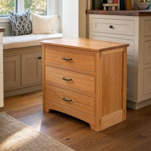 Window-Seat Bench With Three Deep Drawers