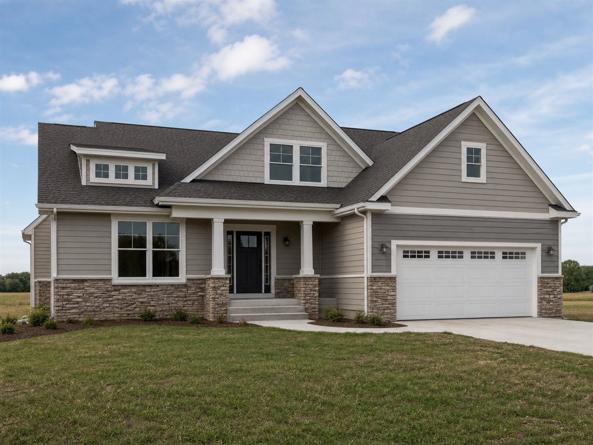 Westbrook Transitional 2220, a conceptual 2220-square-foot transitional family home with a $432,500 construction target