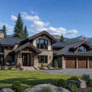 $870,000 Estate Alpine-Inspired Custom Chalet: 3,960-Sq.-Ft. Five-Bedroom Custom Plan