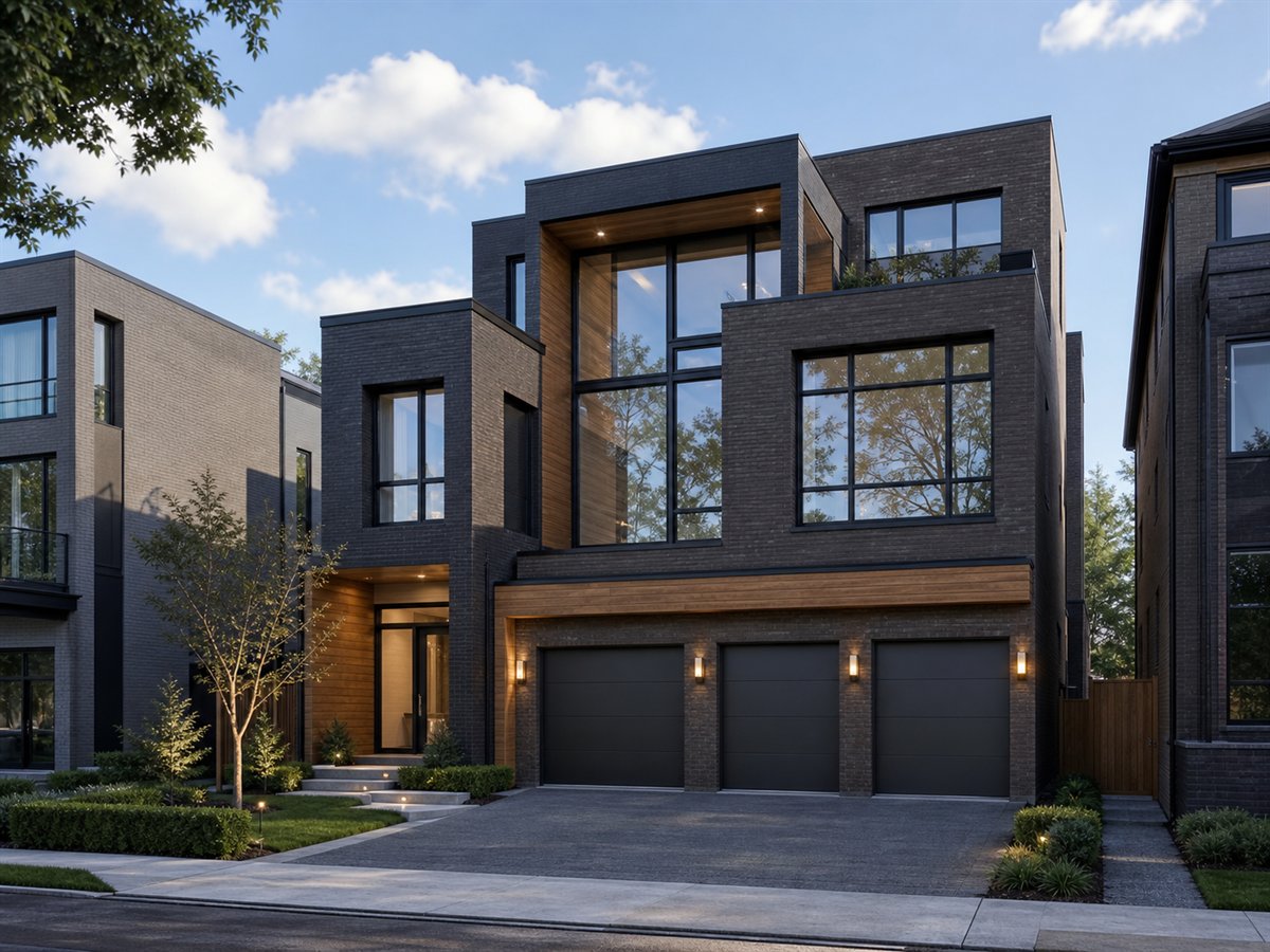 Cityline Custom 3980, a conceptual 3980-square-foot urban narrow-lot luxury home with a $875,000 construction target