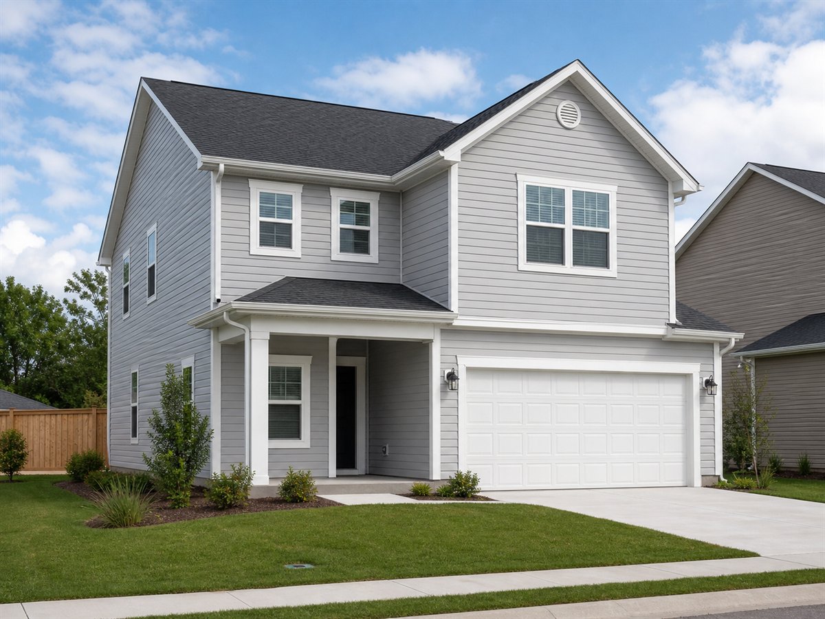 Hawthorne Traditional 2280, a conceptual 2280-square-foot traditional two-story family home with a $447,500 construction target