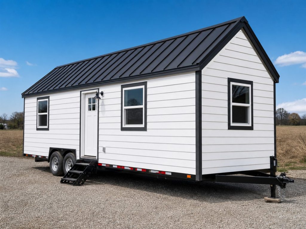 $30,200 Farmhouse Tiny House on Wheels: 310-Sq.-Ft. Model