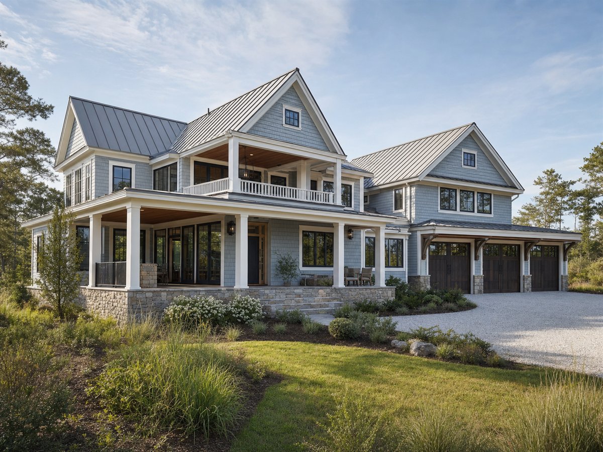 Bluewater Retreat 4080, a conceptual 4080-square-foot coastal luxury retreat with a $900,000 construction target