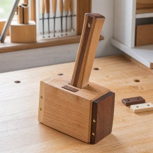 Hardwood Mallet With Replaceable Faces