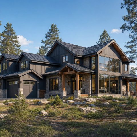 $910,000 Signature Mountain-Modern Custom Home: 4,120-Sq.-Ft. Five-Bedroom Custom Plan