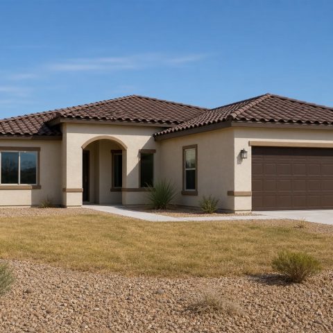 $457,500 Expanded Mediterranean-Inspired Family Home: 2,320-Sq.-Ft. Five-Bedroom Plan