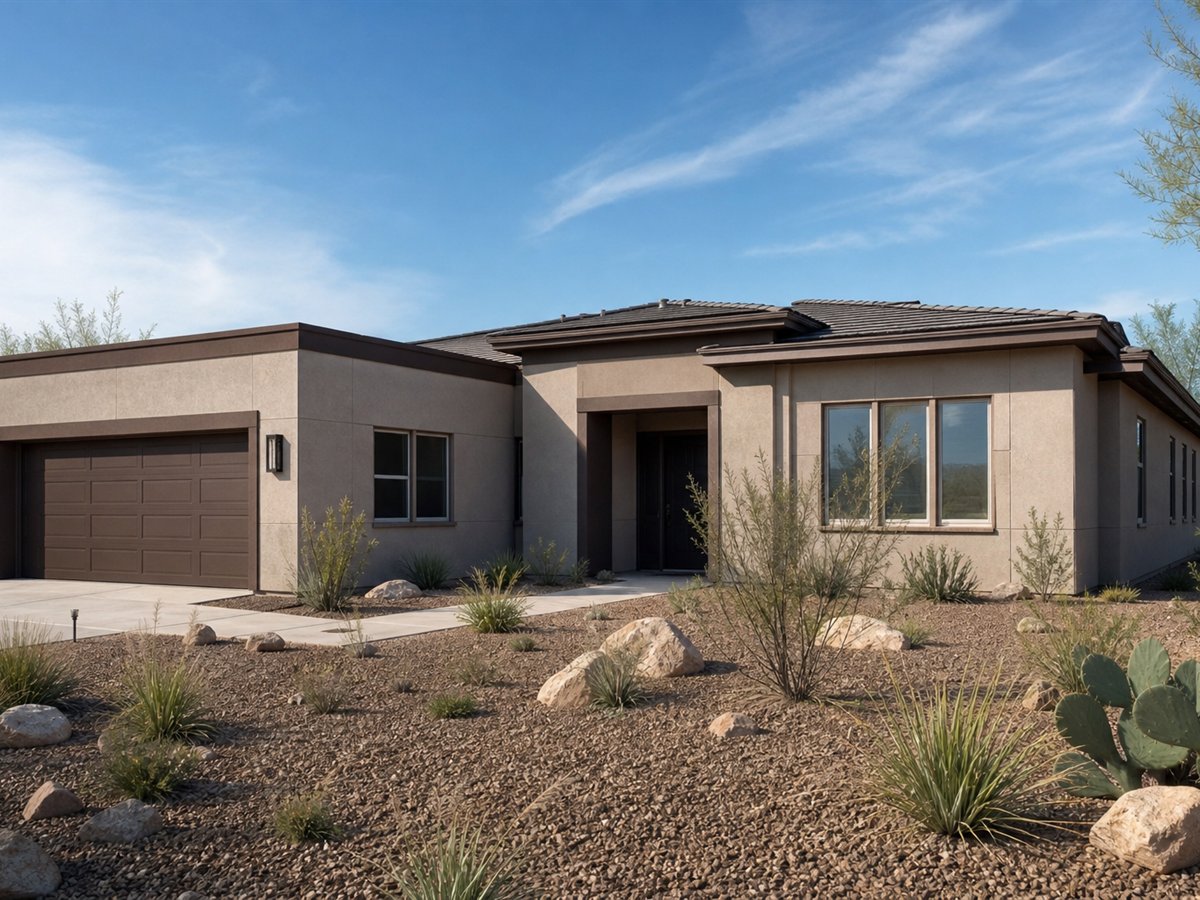 Mesa Court 2330, a conceptual 2330-square-foot desert-modern family home with a $460,000 construction target