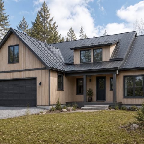 $462,500 Expanded Scandinavian-Inspired Family Home: 2,340-Sq.-Ft. Five-Bedroom Plan
