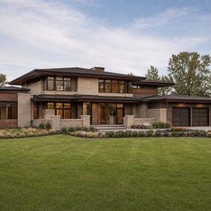 $925,000 Signature Prairie-Inspired Custom Estate: 4,180-Sq.-Ft. Five-Bedroom Custom Plan