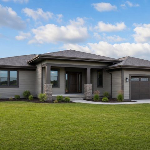 $467,500 Expanded Prairie-Inspired Family Home: 2,360-Sq.-Ft. Five-Bedroom Plan