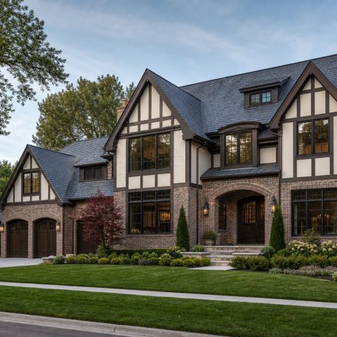 $935,000 Signature Tudor-Revival Custom Home: 4,220-Sq.-Ft. Five-Bedroom Custom Plan