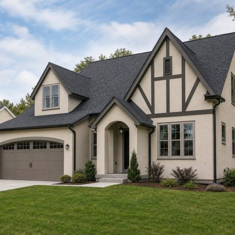 $472,500 Expanded Tudor-Inspired Family Home: 2,380-Sq.-Ft. Five-Bedroom Plan