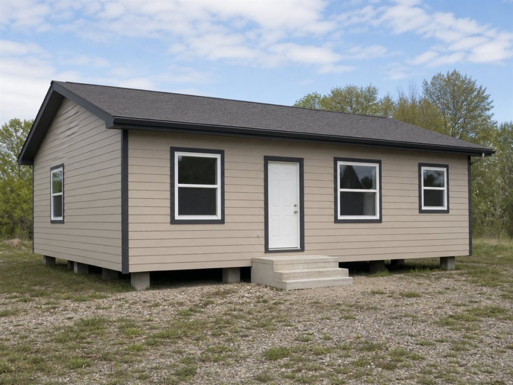 $123,000 Two-Bedroom Modular Cottage: 840-Sq.-Ft. Plan