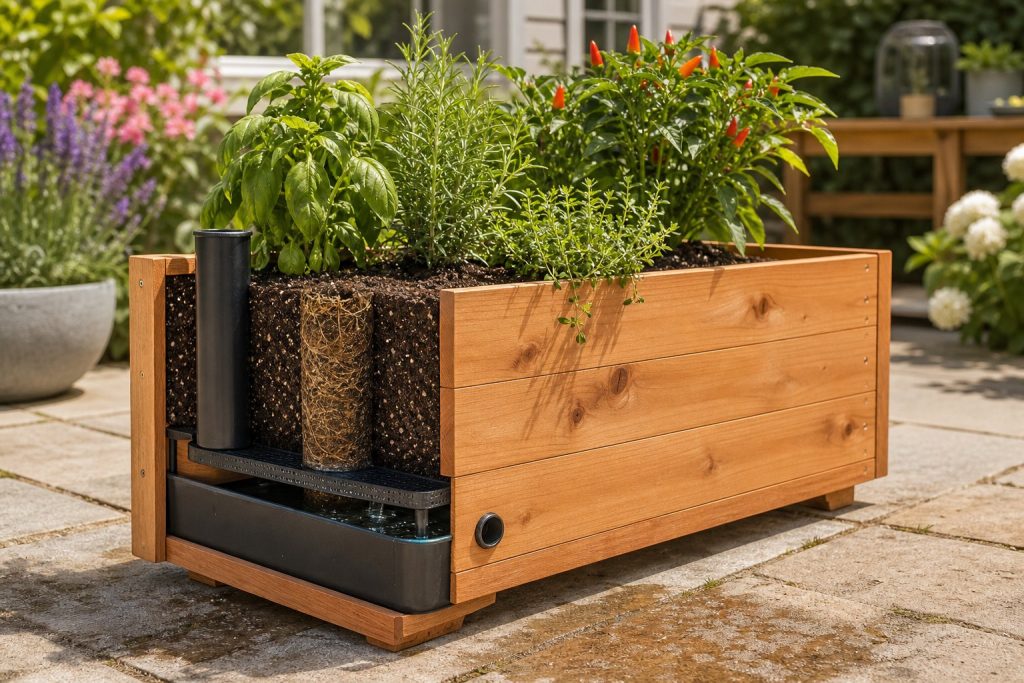 DIY Self-Watering Planter With a Bottom Reservoir