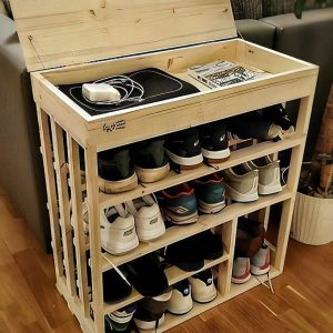 Build a Rolling Entryway Shoe Rack