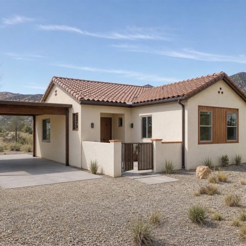 $115,625 Compact Courtyard-Entry Casita: 772-Sq.-Ft. Two-Bedroom Plan