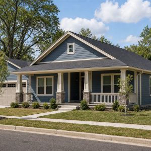 $477,500 Expanded Large Family Bungalow: 2,400-Sq.-Ft. Five-Bedroom Plan