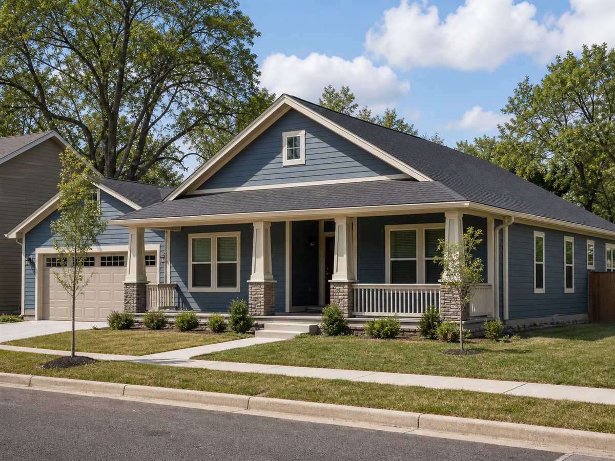 Parkside Bungalow 2400, a conceptual 2400-square-foot large family bungalow with a $477,500 construction target