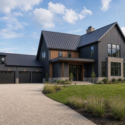 $955,000 Signature Modern Barn Custom Home: 4,300-Sq.-Ft. Five-Bedroom Custom Plan