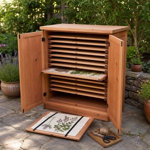 Herbarium Drying Cabinet With Removable Press Shelves