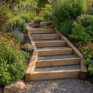 Timber Garden Step Plans for a Gentle Backyard Slope