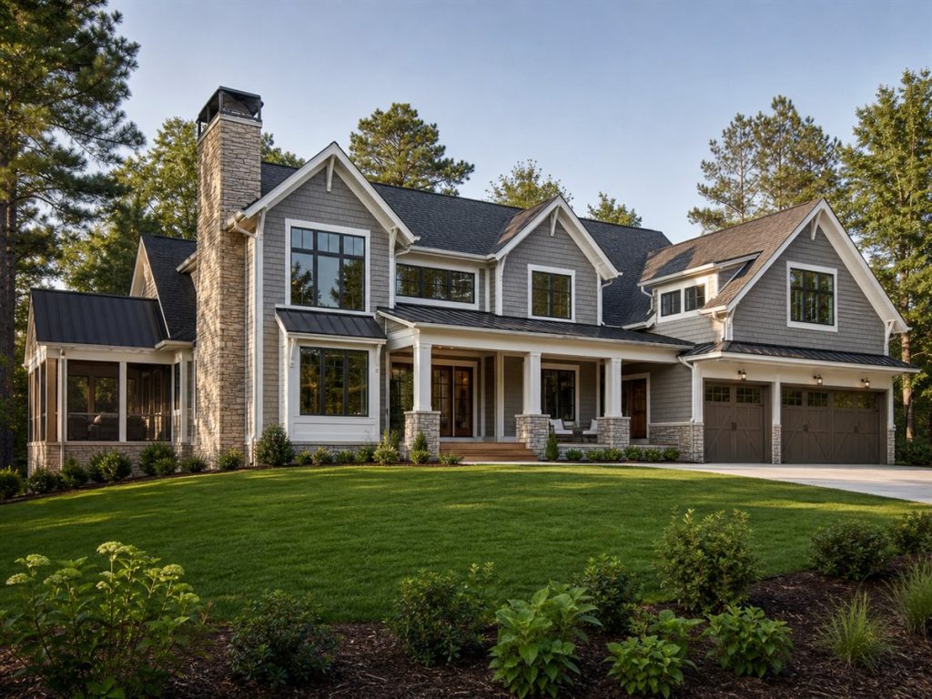 $960,000 Signature Lake-House-Inspired Custom Home: 4,320-Sq.-Ft. Five-Bedroom Custom Plan