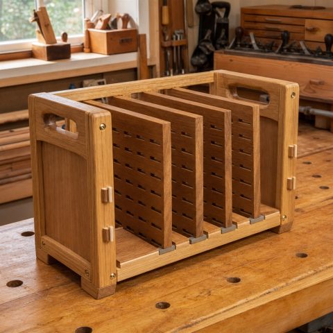 Cutting-Board Rack With Ventilated Dividers