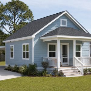 $117,625 Compact Small Coastal-Region Cottage: 774-Sq.-Ft. Two-Bedroom Plan