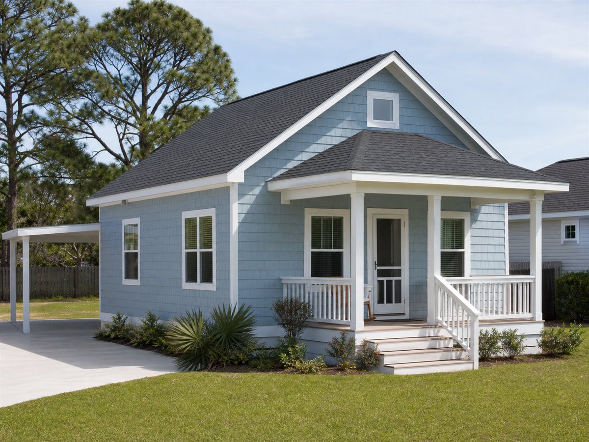 Dunegrass Cottage 774, a conceptual 774-square-foot small coastal-region cottage with a $117,625 construction target