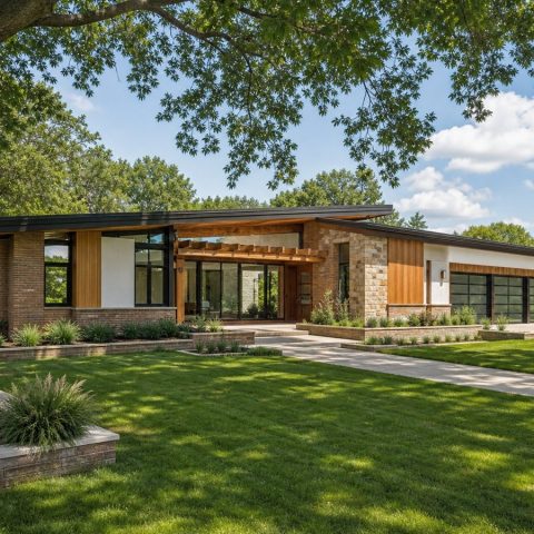 $970,000 Signature Mid-Century Modern Custom Home: 4,360-Sq.-Ft. Five-Bedroom Custom Plan