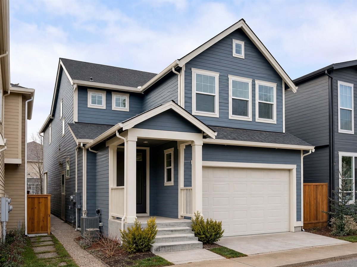 Townline Family Home 2440, a conceptual 2440-square-foot narrow-lot two-story family home with a $487,500 construction target