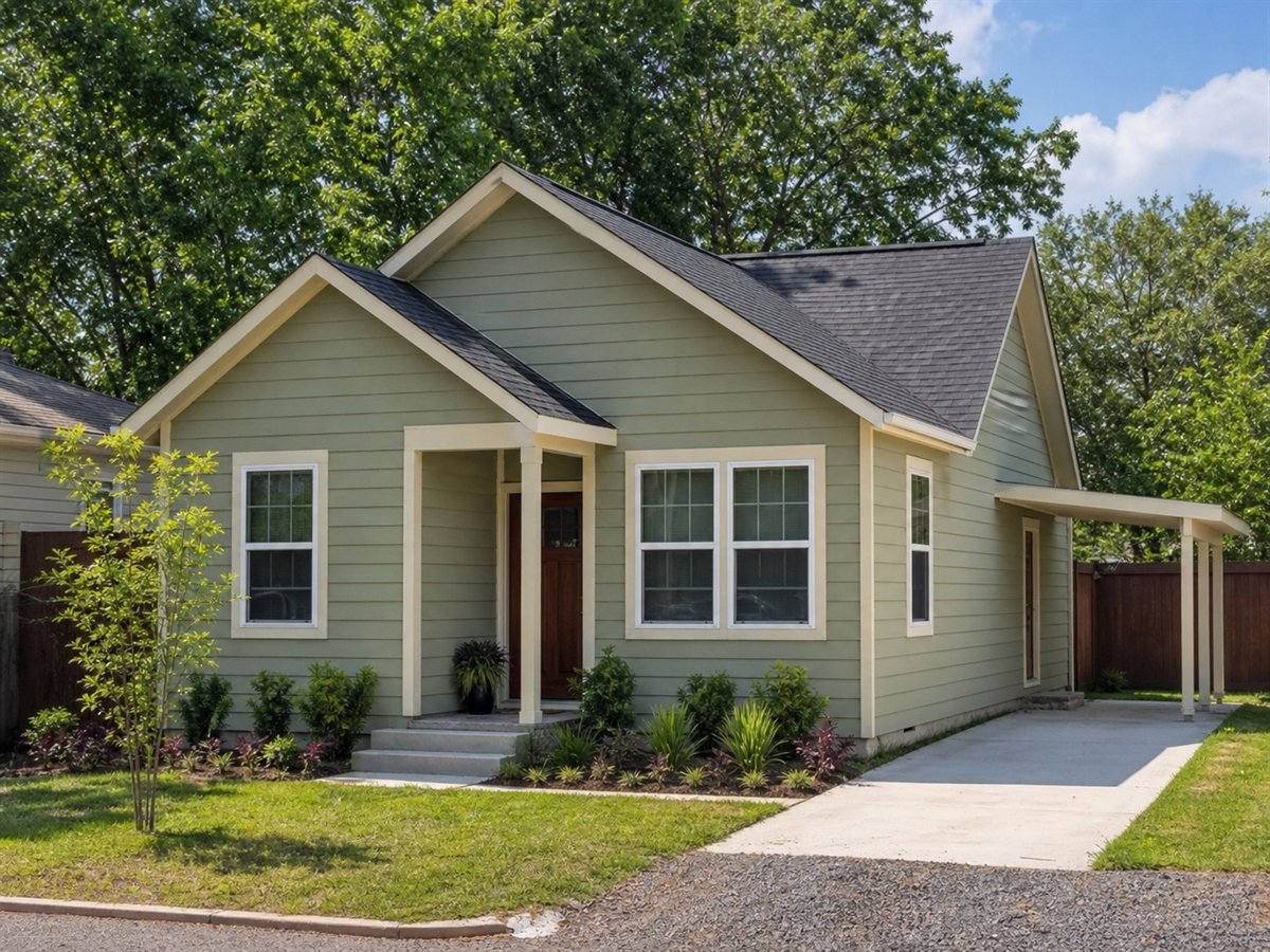 Garden Gate Bungalow 778, a conceptual 778-square-foot garden-edge cottage bungalow with a $120,625 construction target