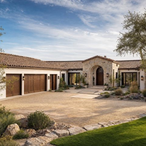 $985,000 Signature Courtyard Hacienda Custom Home: 4,420-Sq.-Ft. Five-Bedroom Custom Plan