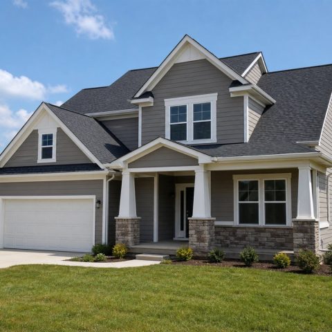 $495,000 Expanded Transitional Family Home: 2,470-Sq.-Ft. Five-Bedroom Plan