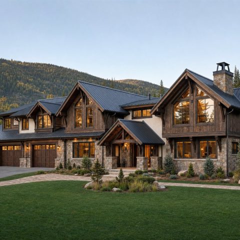 $995,000 Signature Alpine-Inspired Custom Chalet: 4,460-Sq.-Ft. Five-Bedroom Custom Plan