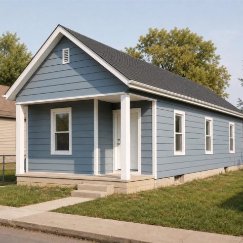 $132,000 Small Bungalow Home: 880-Sq.-Ft. Two-Bedroom Layout