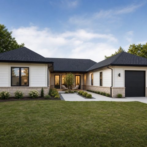 $251,250 Practical Courtyard-Entry Family Ranch: 1,555-Sq.-Ft. Three-Bedroom Plan