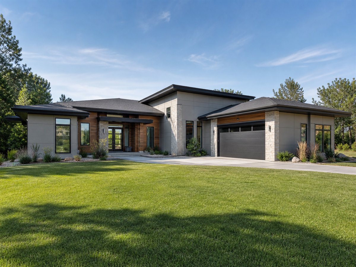 Horizon Ranch 2559, a conceptual 2559-square-foot contemporary luxury ranch with a $503,750 construction target