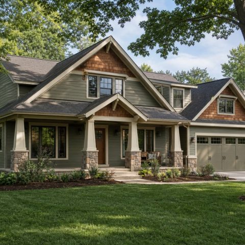 $506,250 Tailored Custom Craftsman Home: 2,567-Sq.-Ft. Four-Bedroom Custom Plan